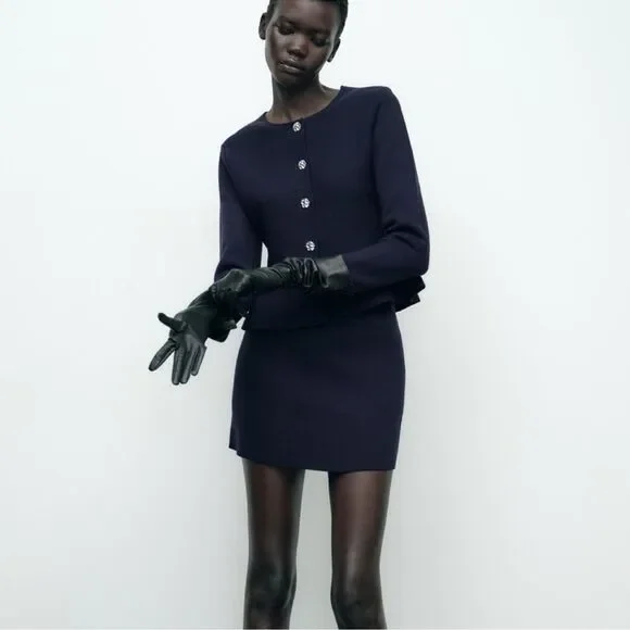 NWT PLAIN CARDIGAN And SKIRT Set Size Small - Picture 4 of 14